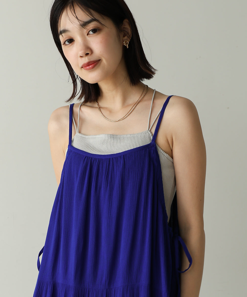 レーヨンクレープキャミワンピース