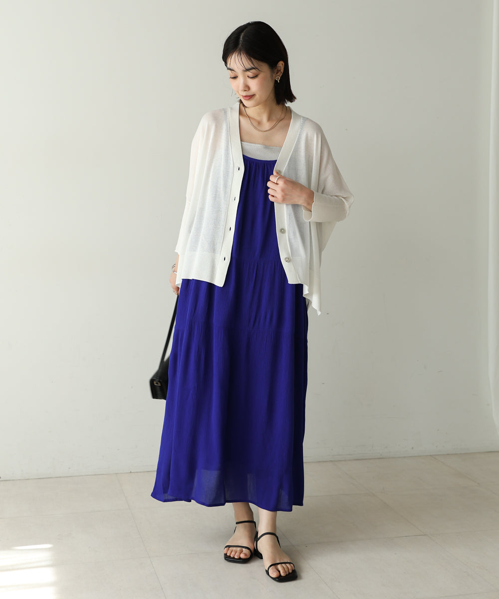 レーヨンクレープキャミワンピース