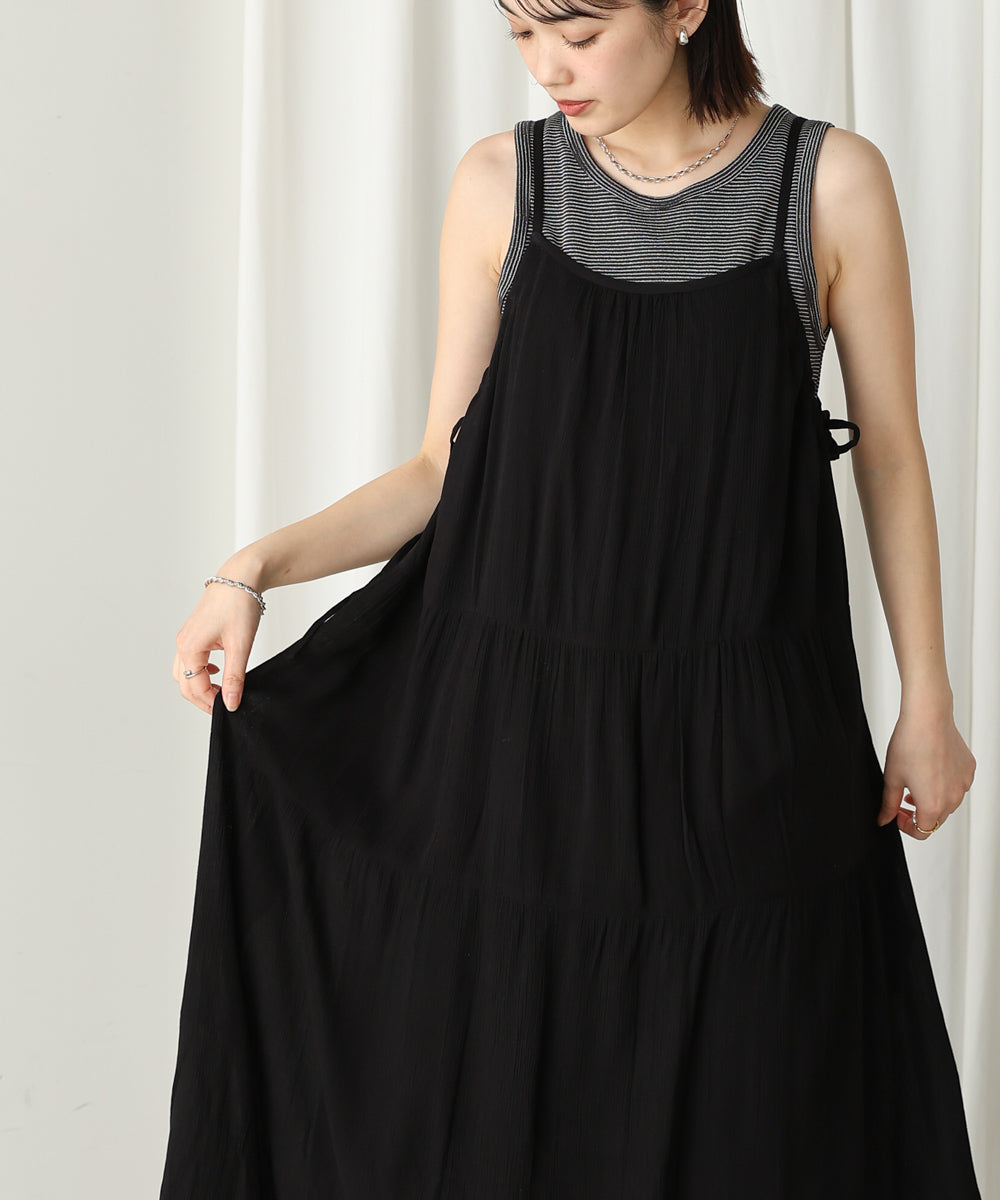 レーヨンクレープキャミワンピース