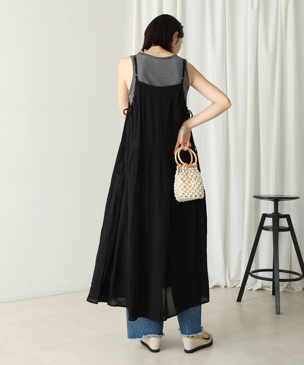 レーヨンクレープキャミワンピース