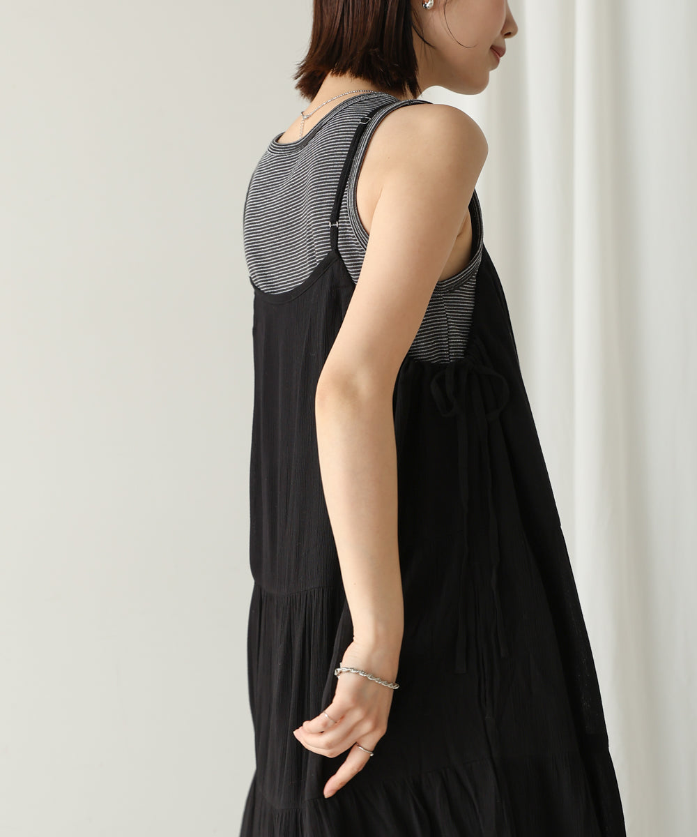 レーヨンクレープキャミワンピース