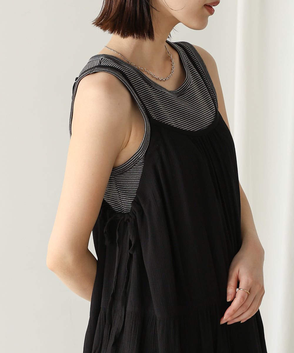 レーヨンクレープキャミワンピース