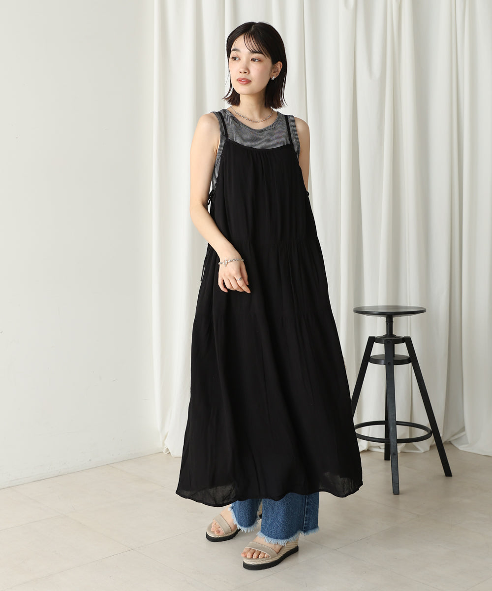 レーヨンクレープキャミワンピース