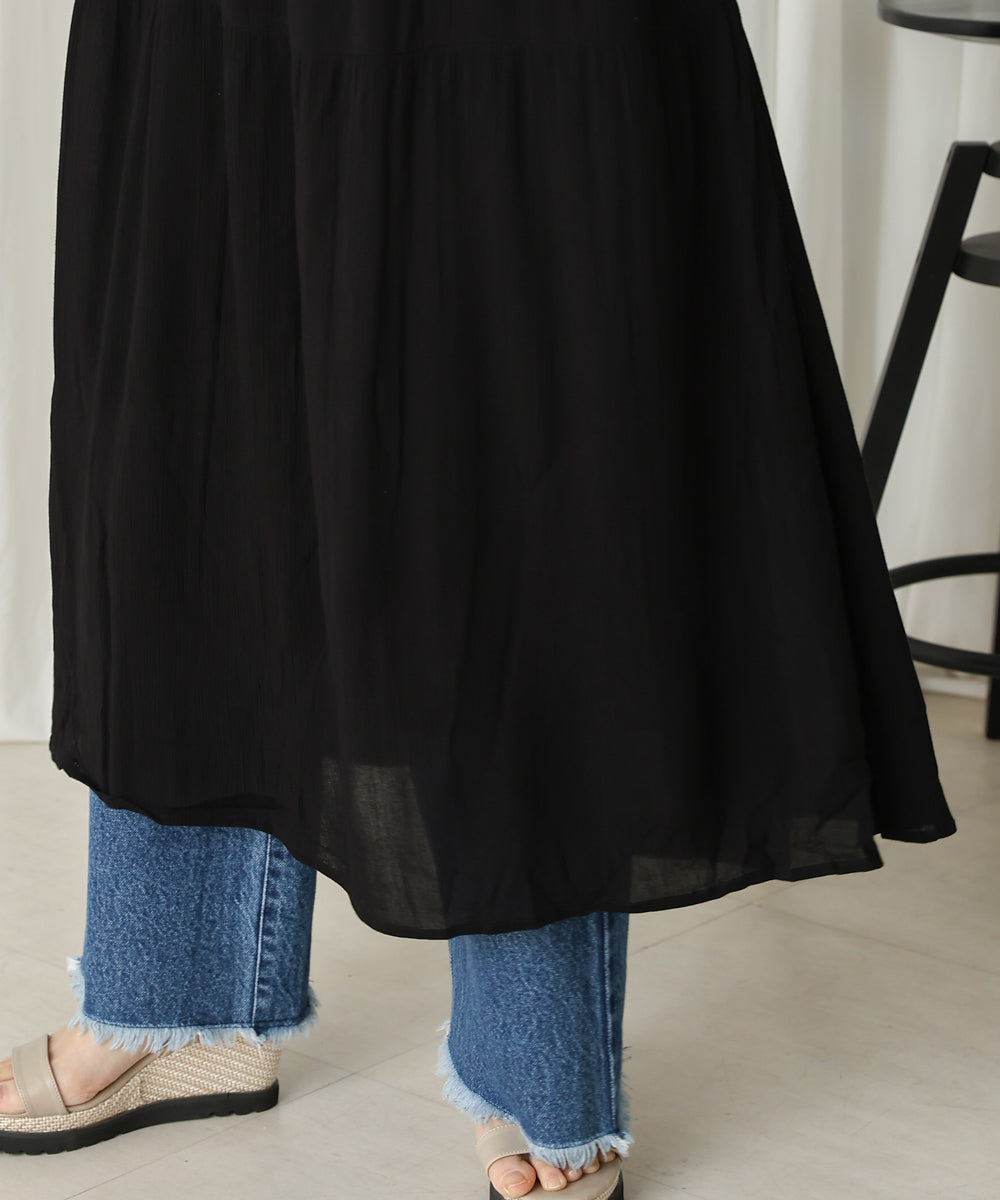 レーヨンクレープキャミワンピース