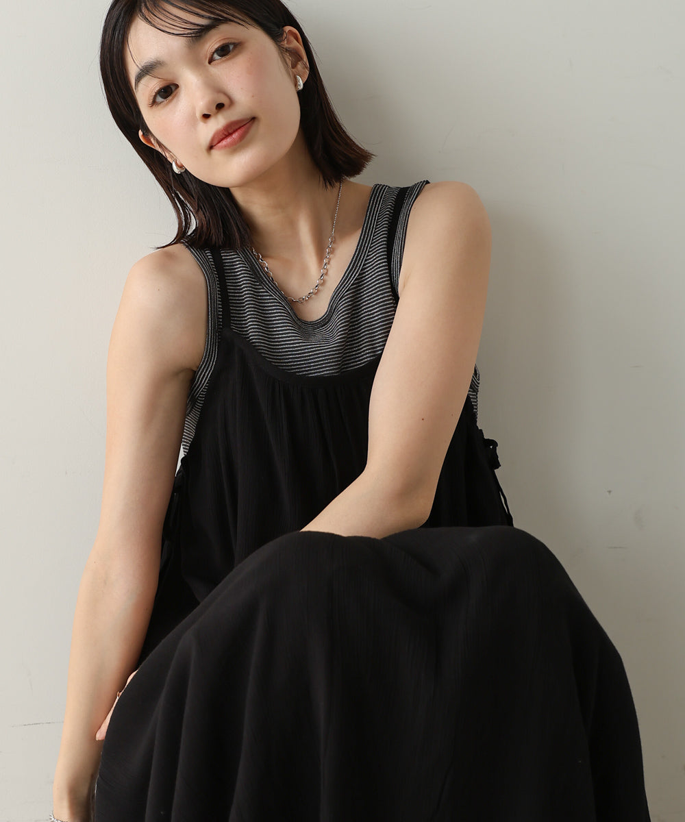 レーヨンクレープキャミワンピース