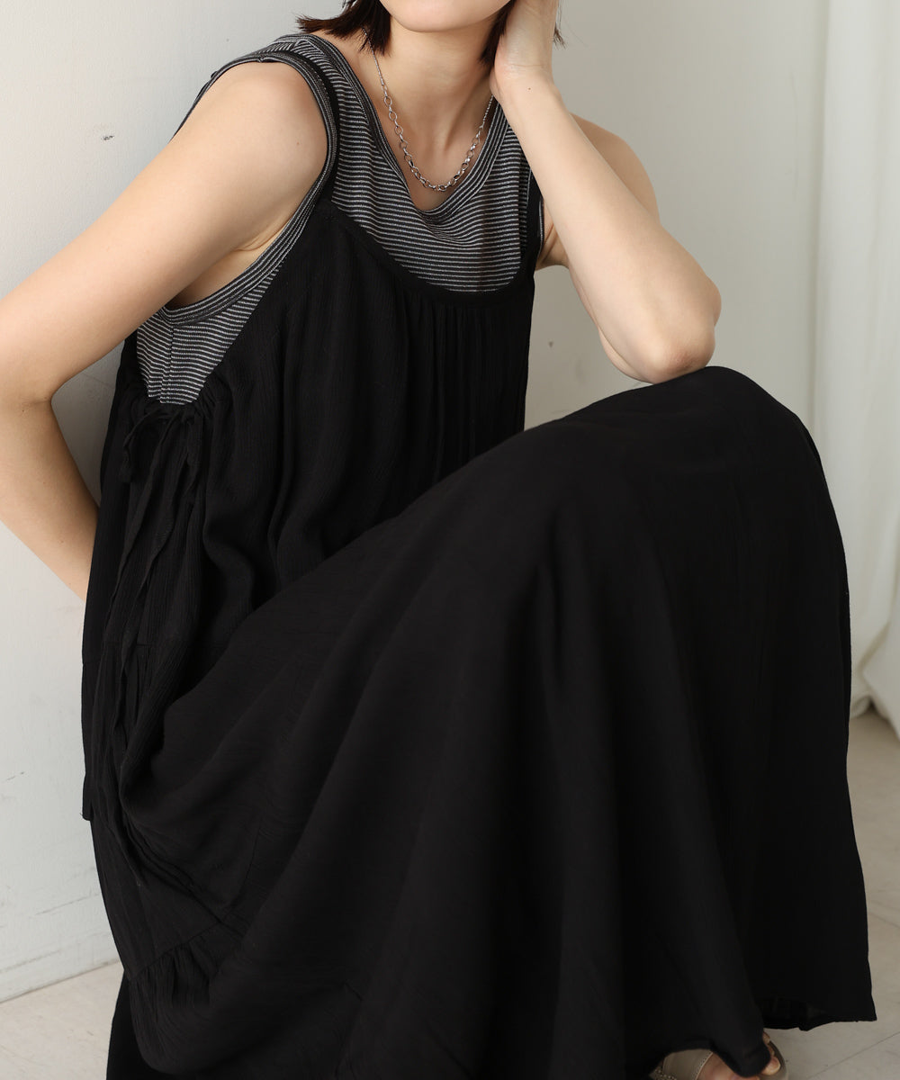 レーヨンクレープキャミワンピース