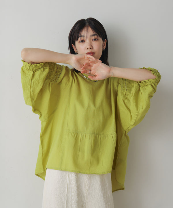 モスコットンエンブロイダリーブラウス