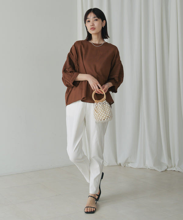 モスコットンエンブロイダリーブラウス