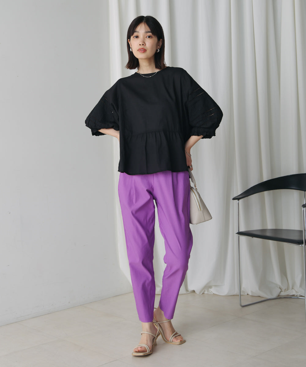 モスコットンエンブロイダリーブラウス