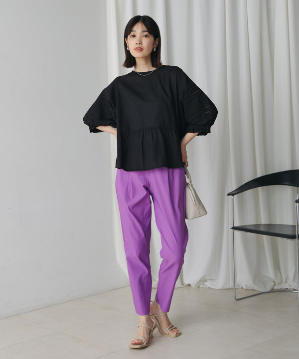 モスコットンエンブロイダリーブラウス