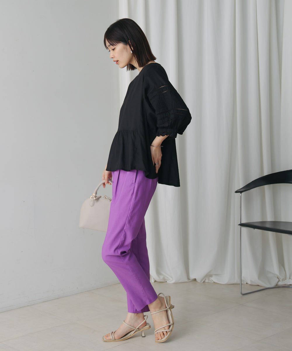 モスコットンエンブロイダリーブラウス