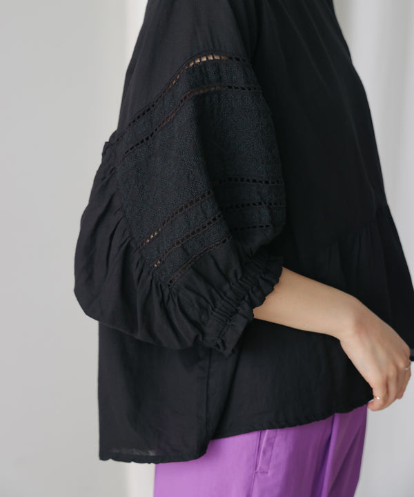 モスコットンエンブロイダリーブラウス