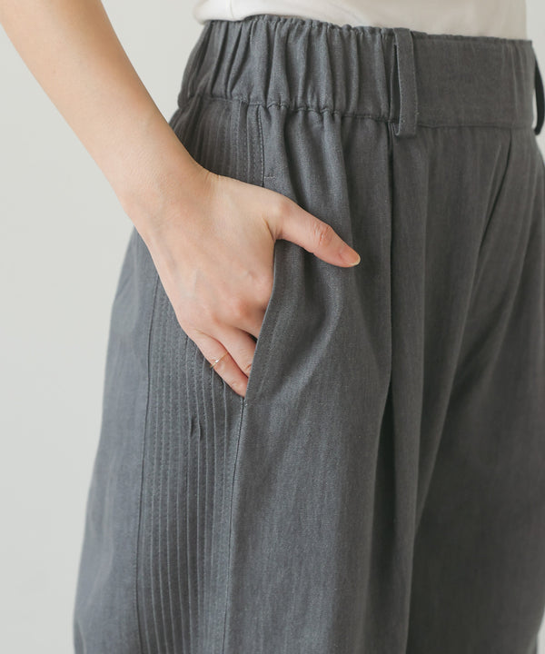 4ozデニムサイドタックパンツ