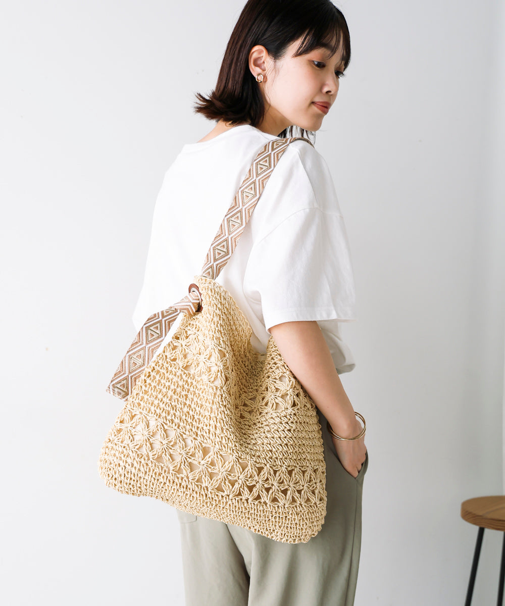 刺繍ハンドルペーパーバッグ