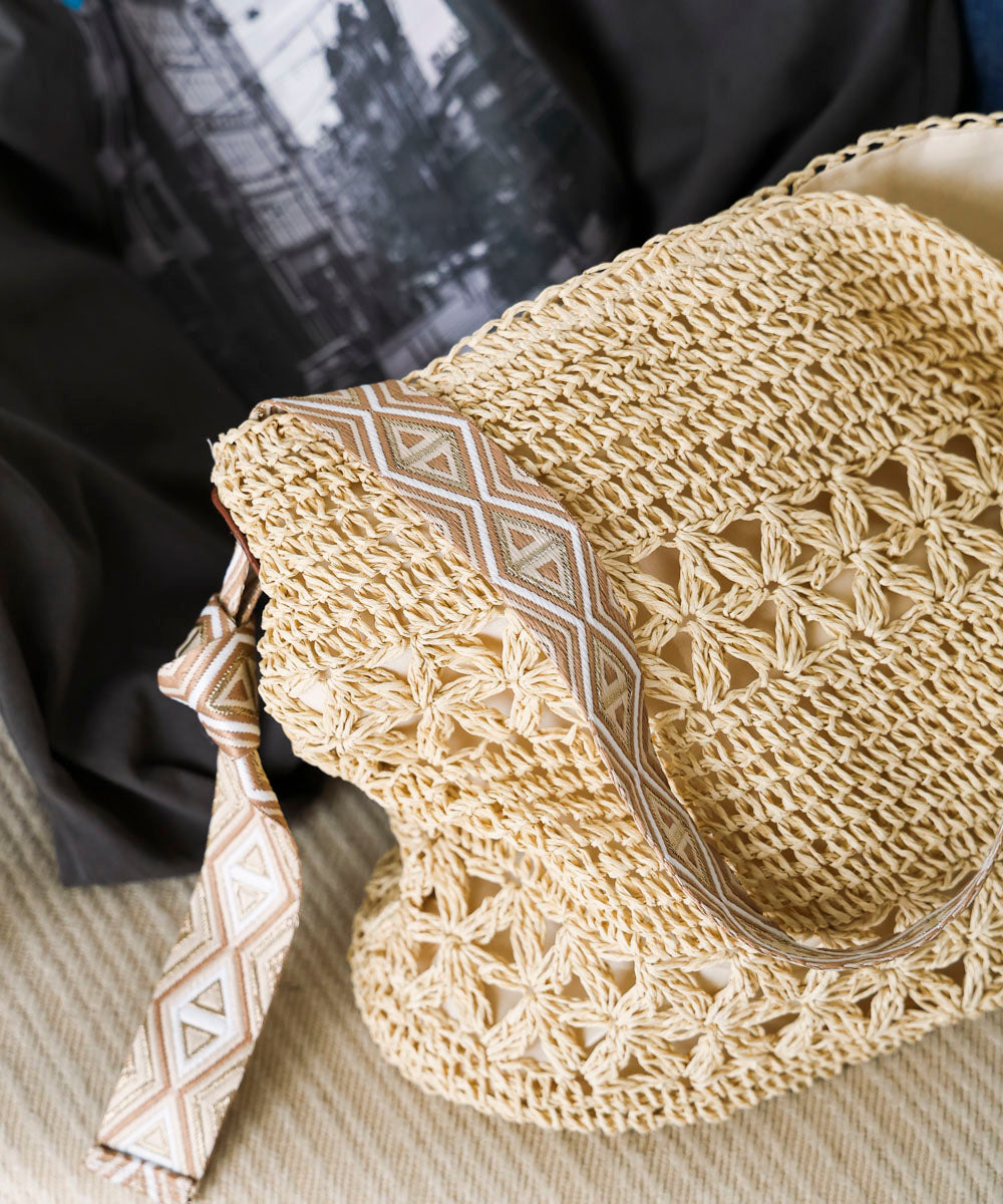 刺繍ハンドルペーパーバッグ