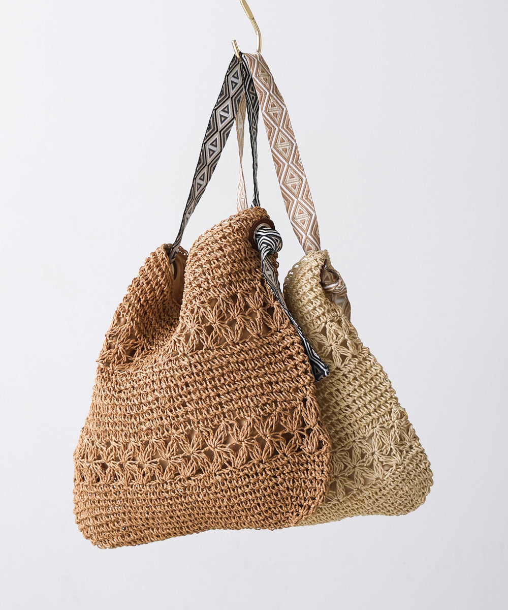 刺繍ハンドルペーパーバッグ