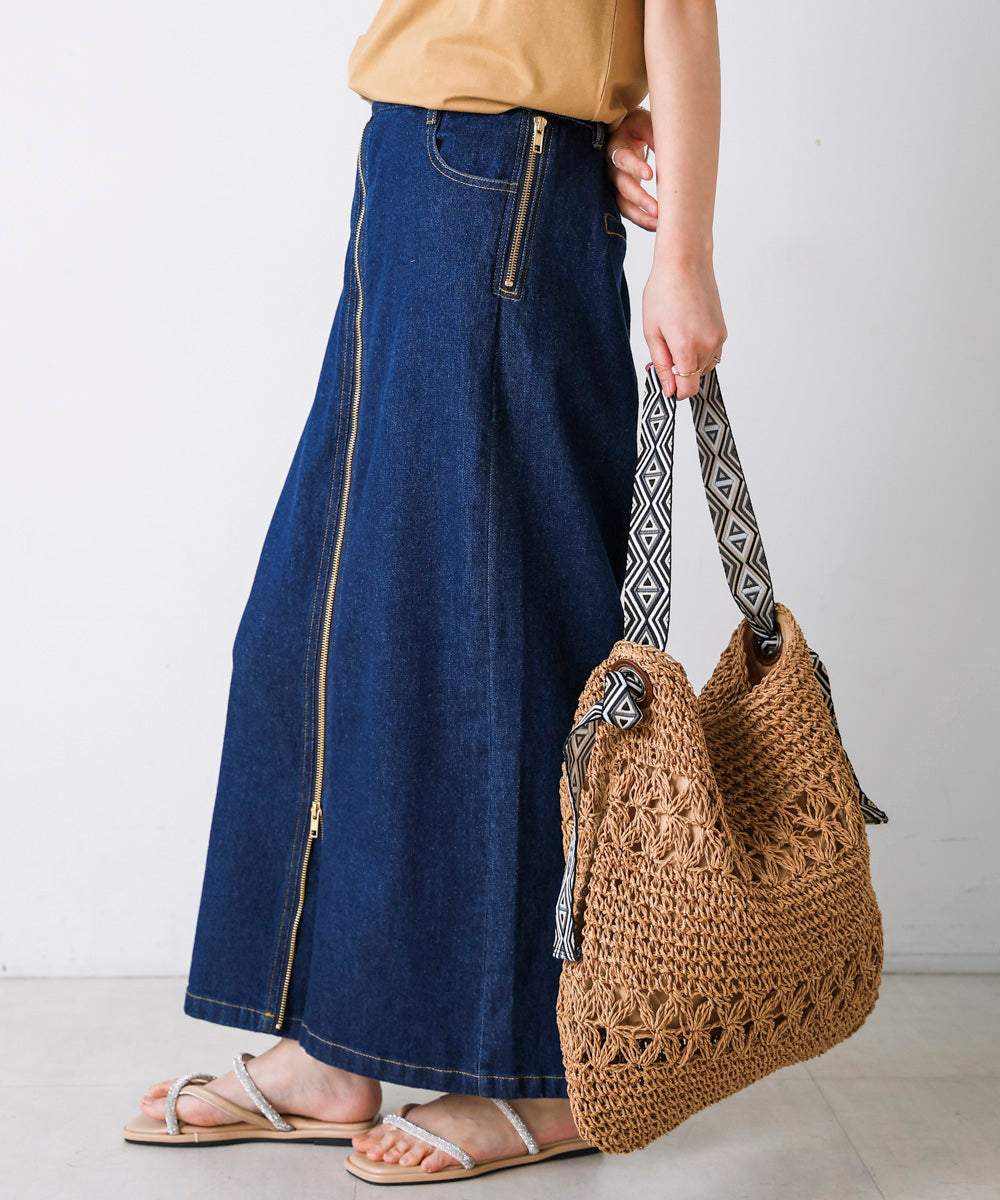 刺繍ハンドルペーパーバッグ