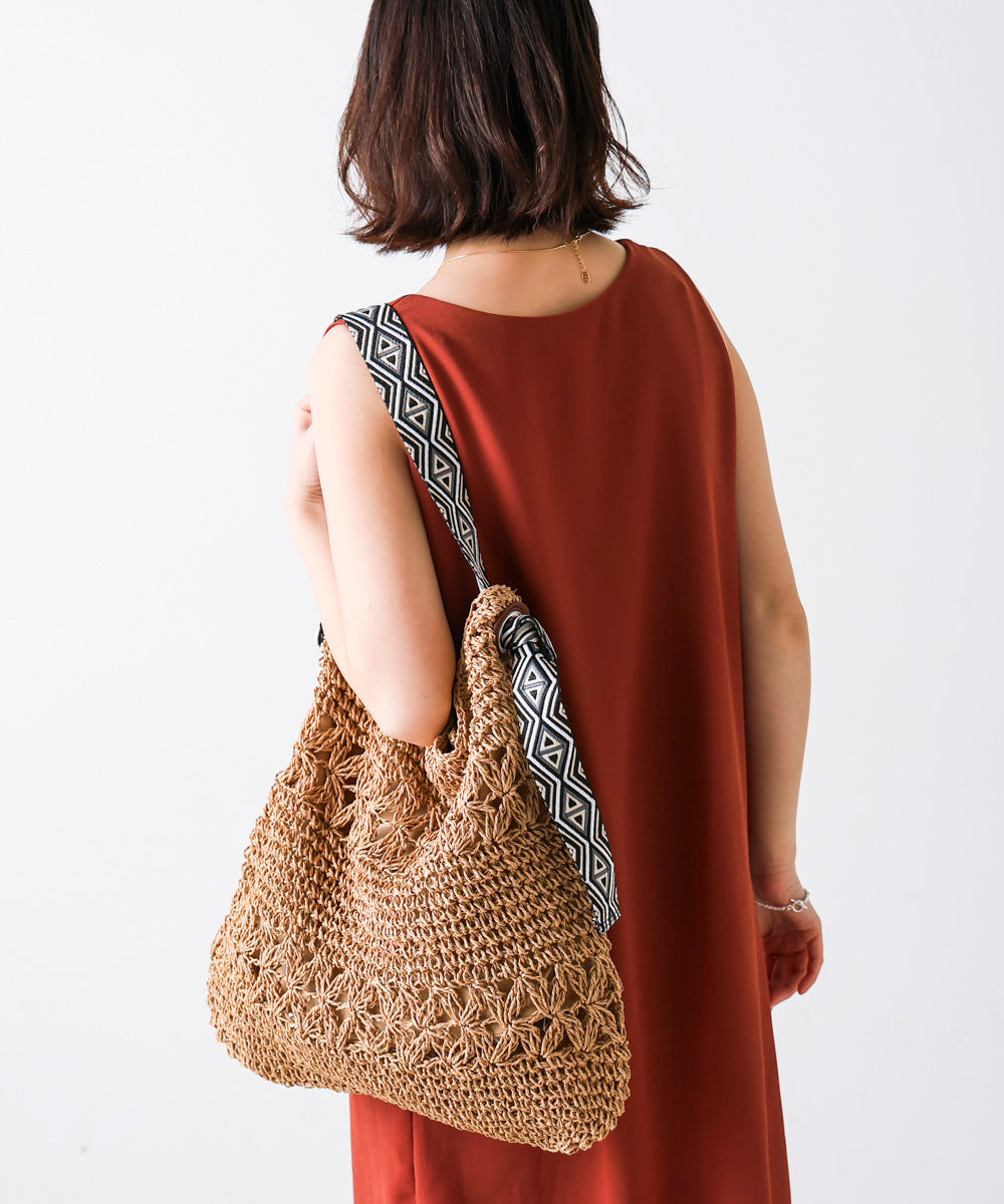 刺繍ハンドルペーパーバッグ