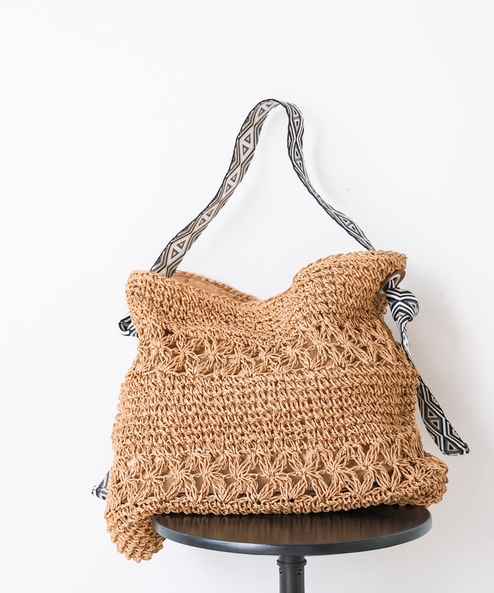 刺繍ハンドルペーパーバッグ