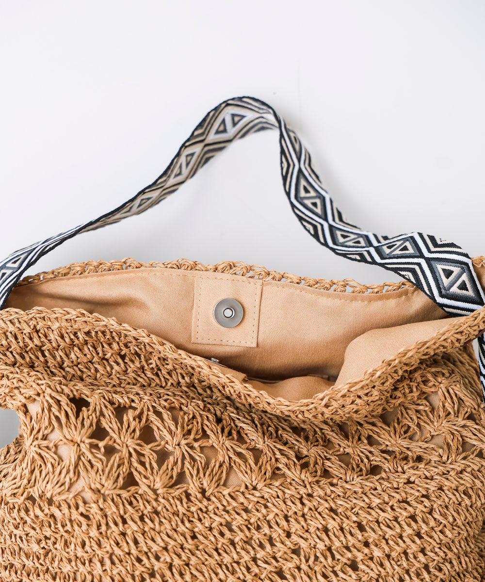 刺繍ハンドルペーパーバッグ