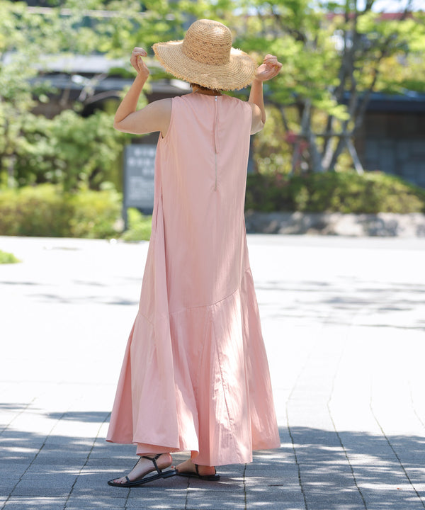 【MARIEコラボ】裾フレア切替ノースリーブワンピース