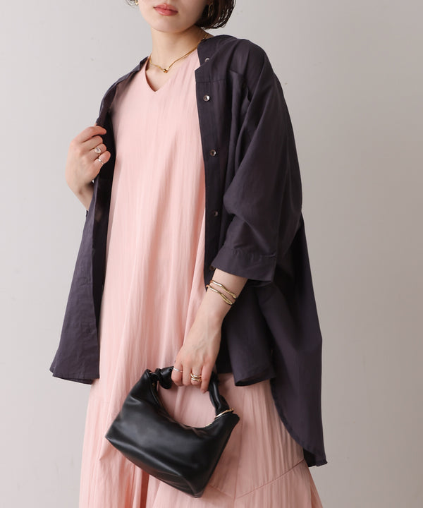 【MARIEコラボ】裾フレア切替ノースリーブワンピース