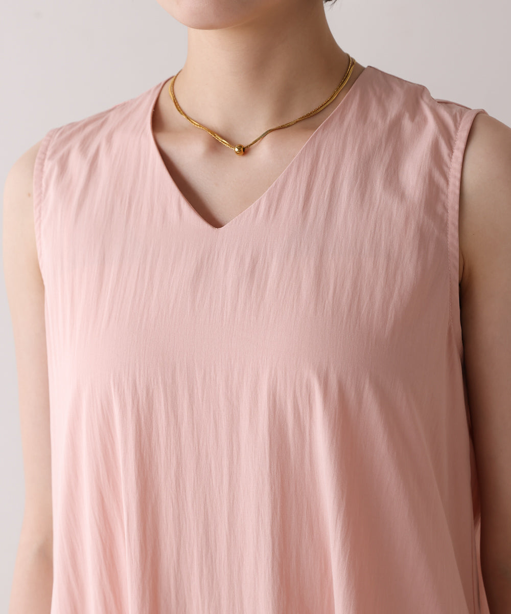 【MARIEコラボ】裾フレア切替ノースリーブワンピース