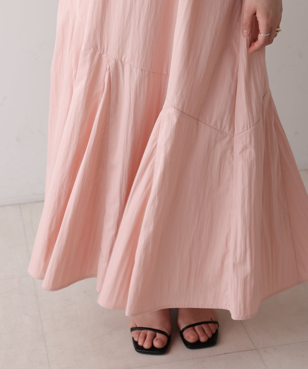 【MARIEコラボ】裾フレア切替ノースリーブワンピース