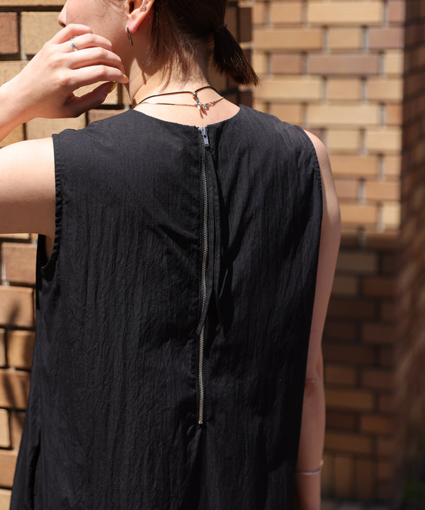 【MARIEコラボ】裾フレア切替ノースリーブワンピース