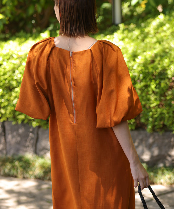 【MARIEコラボ】ラウンドパフロングワンピース