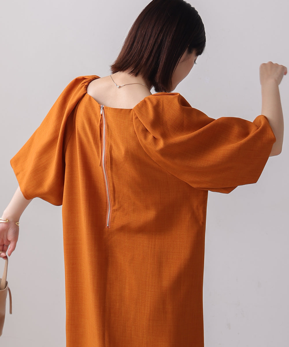 【MARIEコラボ】ラウンドパフロングワンピース