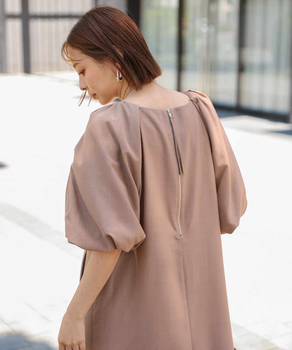 【MARIEコラボ】ラウンドパフロングワンピース