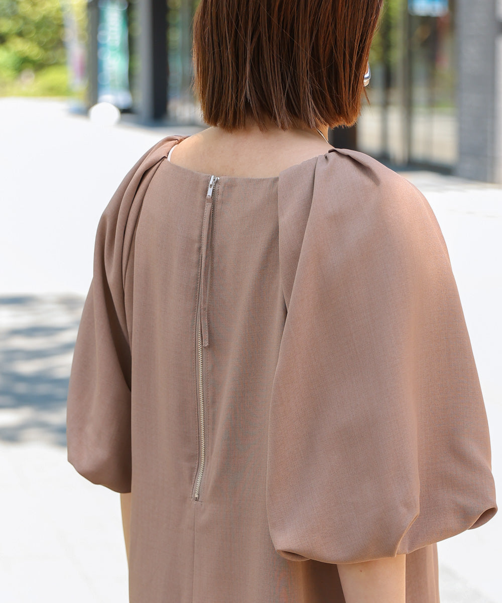 【MARIEコラボ】ラウンドパフロングワンピース