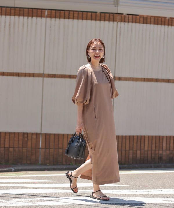 【MARIEコラボ】ラウンドパフロングワンピース