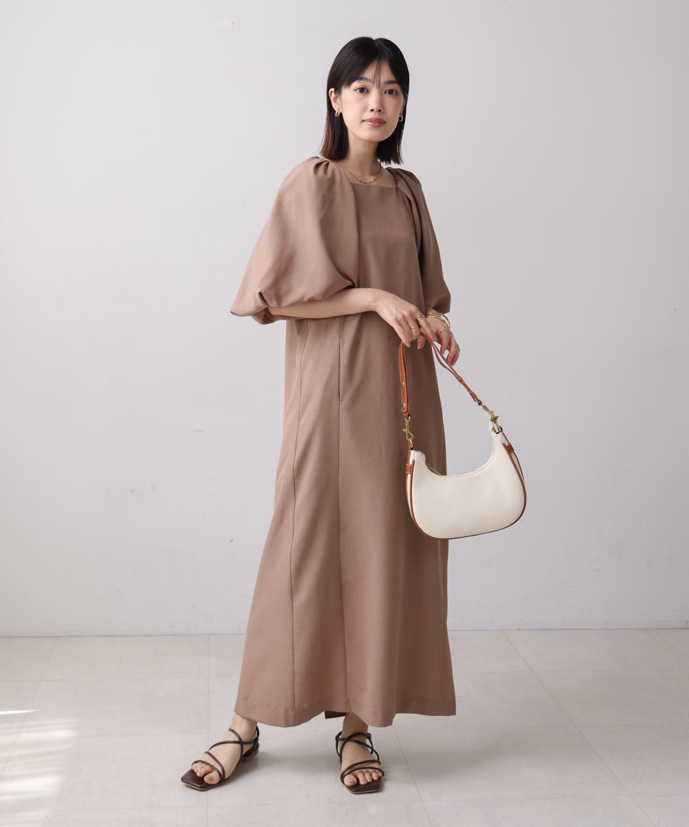 【MARIEコラボ】ラウンドパフロングワンピース