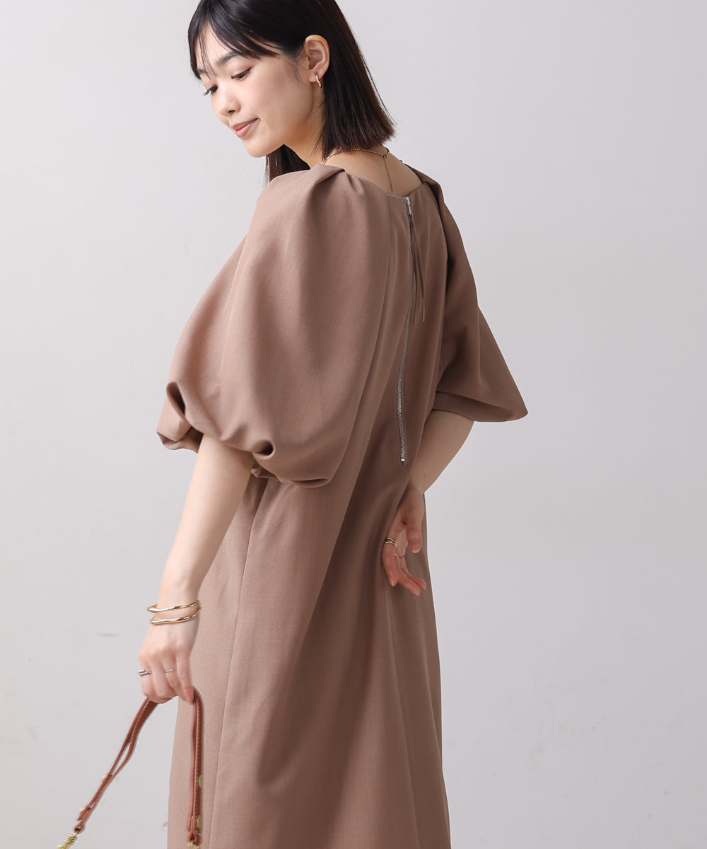 【MARIEコラボ】ラウンドパフロングワンピース