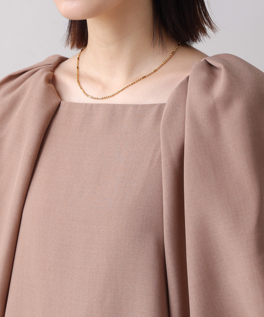 【MARIEコラボ】ラウンドパフロングワンピース