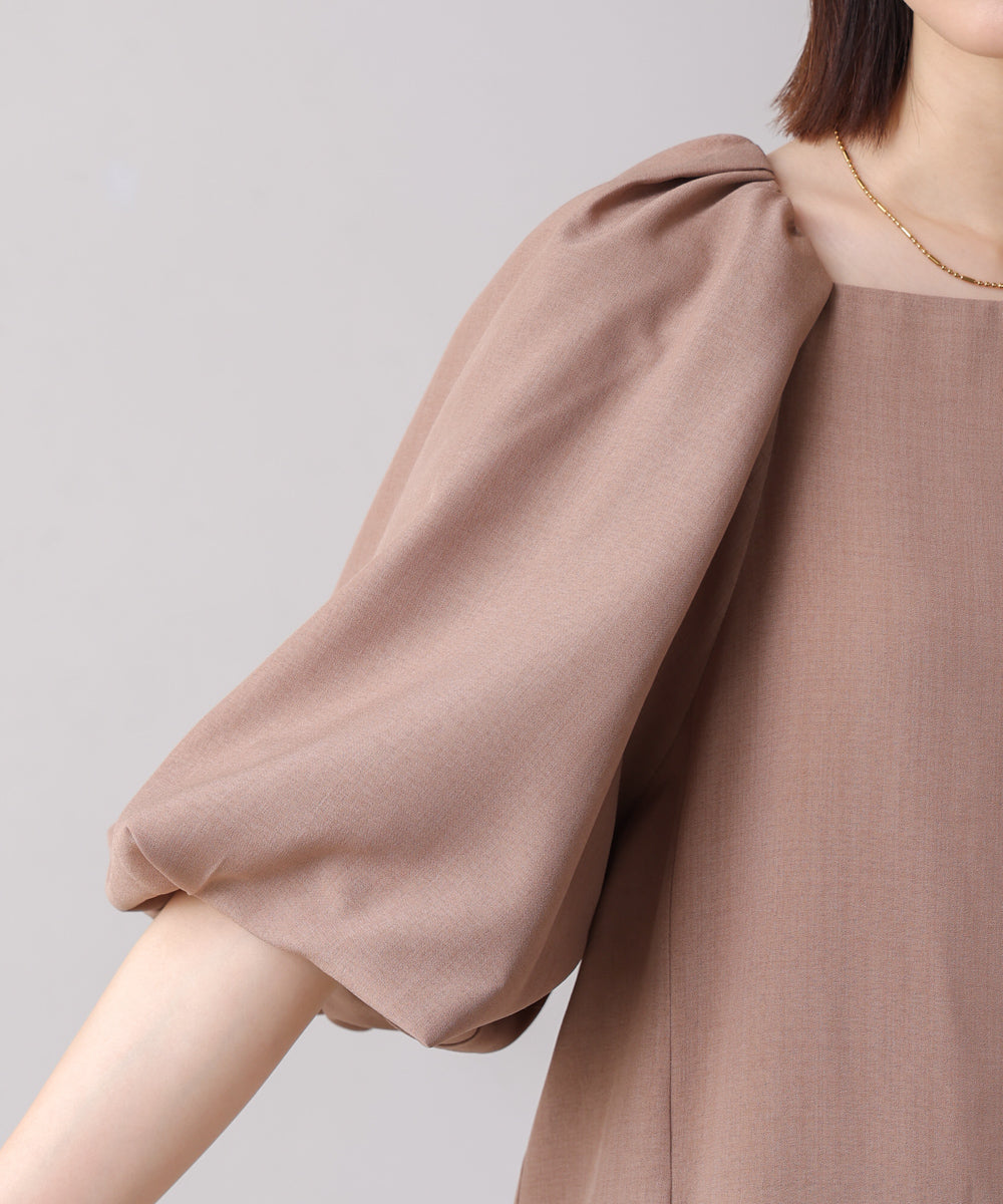 【MARIEコラボ】ラウンドパフロングワンピース