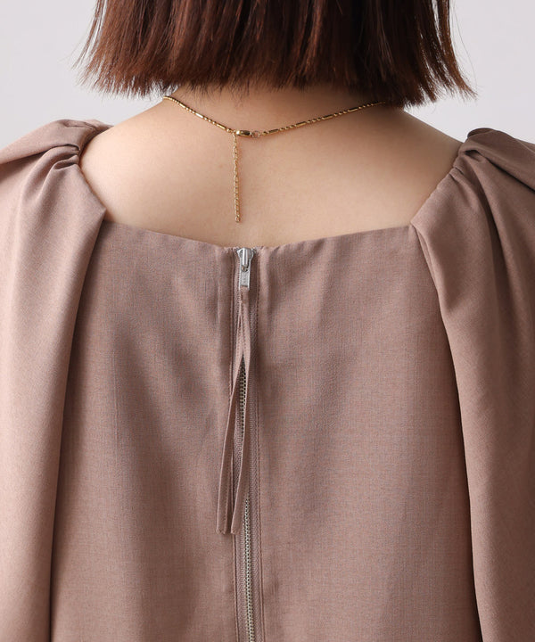 【MARIEコラボ】ラウンドパフロングワンピース