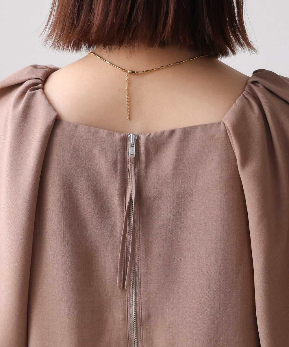 【MARIEコラボ】ラウンドパフロングワンピース