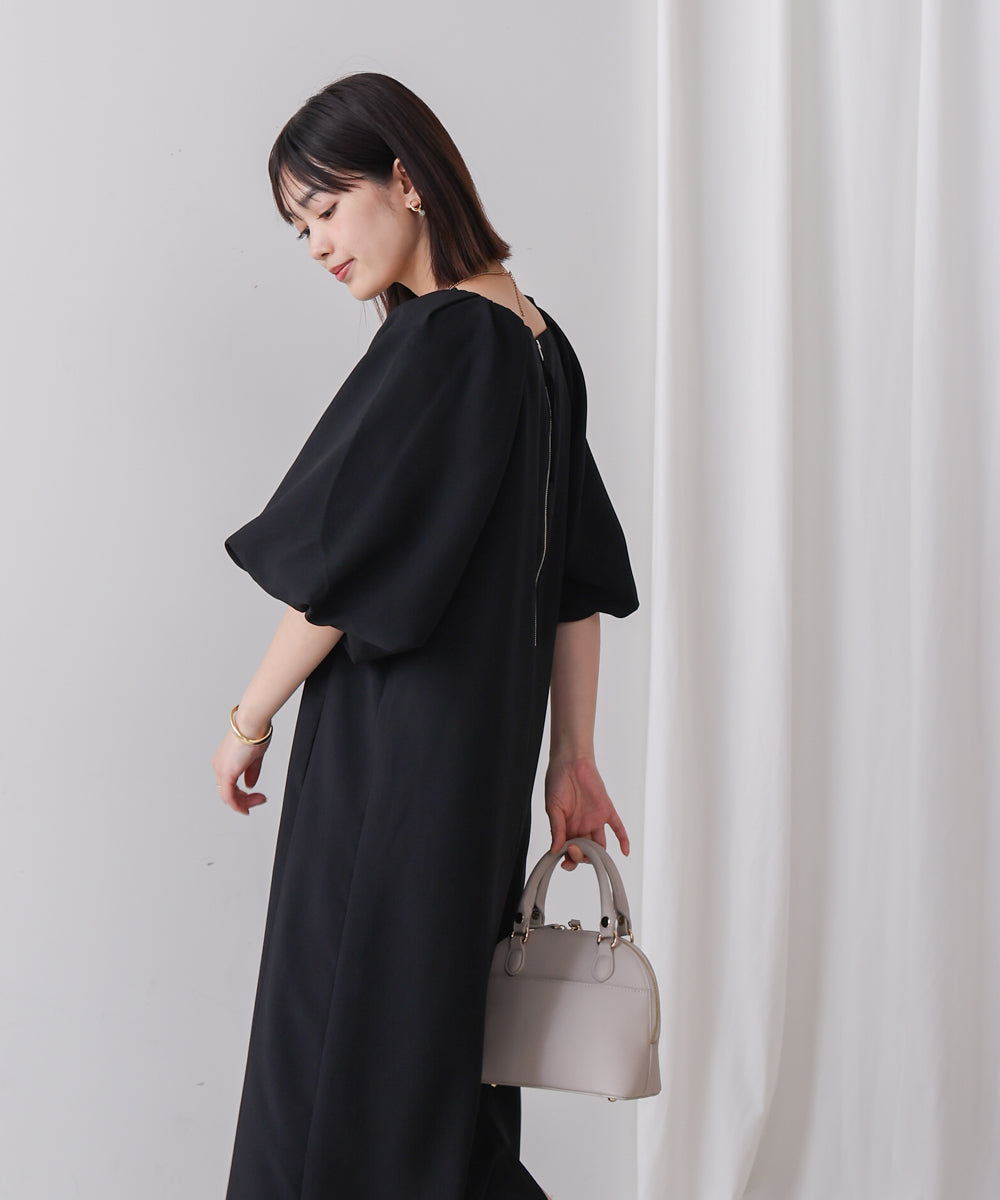 【MARIEコラボ】ラウンドパフロングワンピース