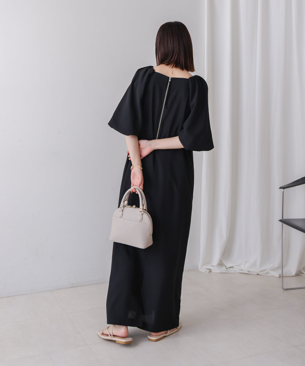 【MARIEコラボ】ラウンドパフロングワンピース