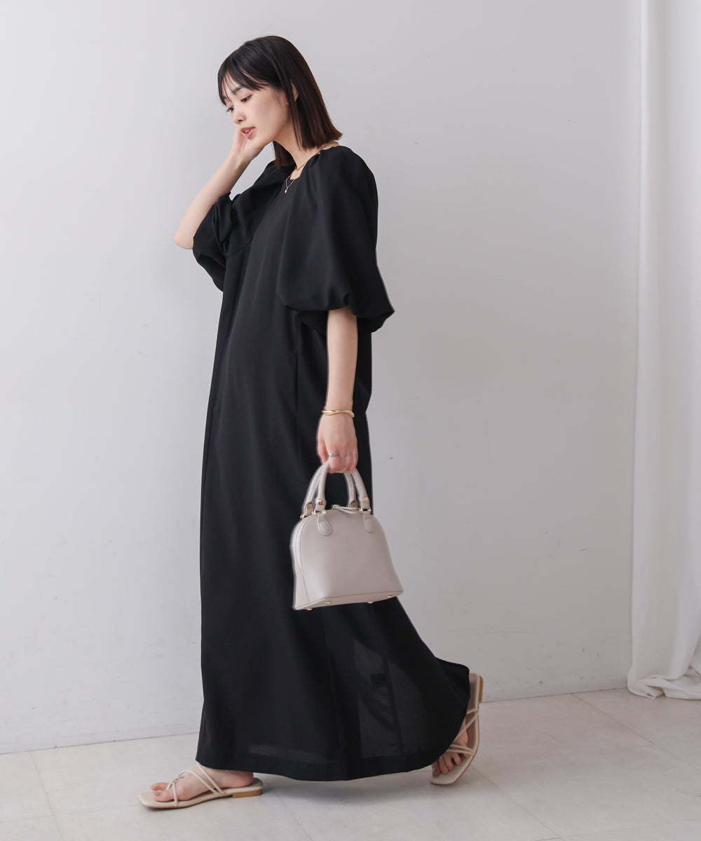 【MARIEコラボ】ラウンドパフロングワンピース