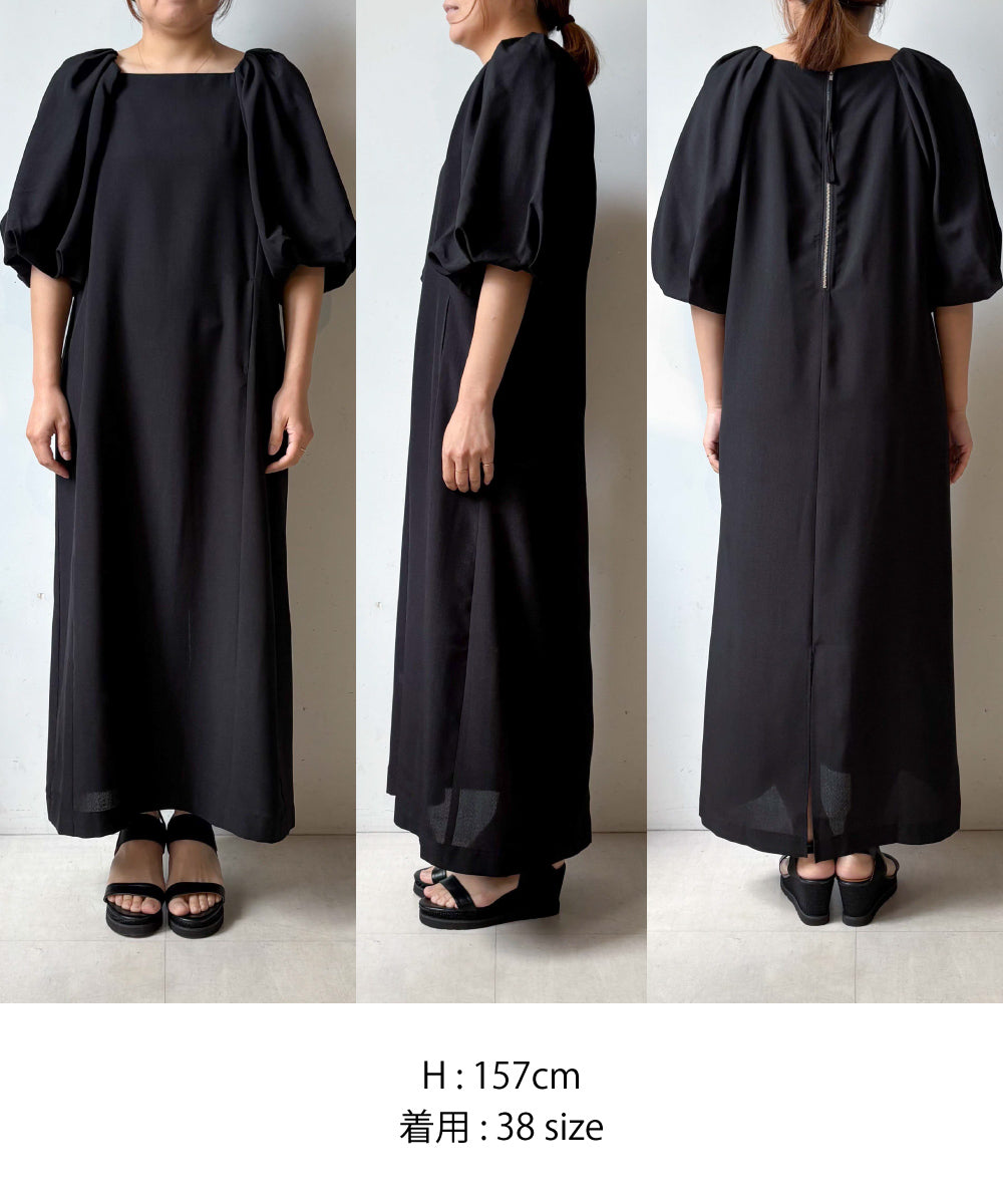 【MARIEコラボ】ラウンドパフロングワンピース