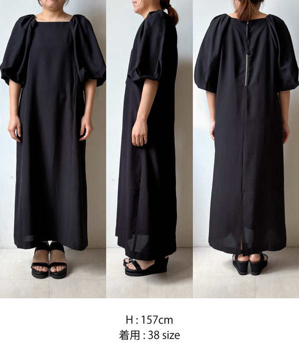 【MARIEコラボ】ラウンドパフロングワンピース