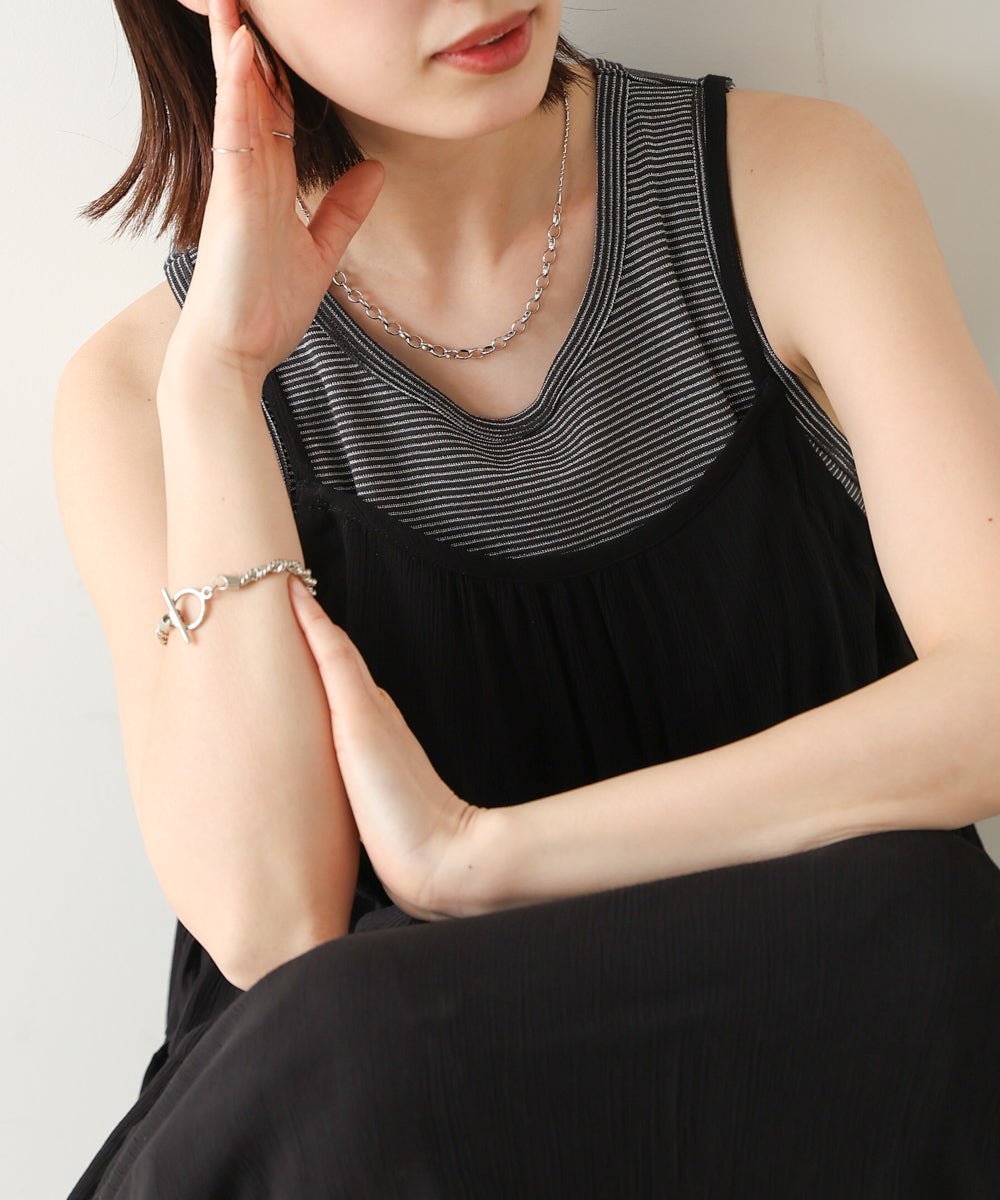 カップ付きラメボーダータンク