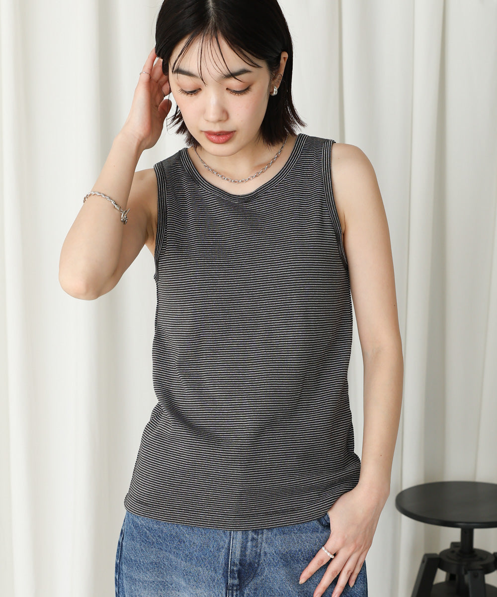 カップ付きラメボーダータンク