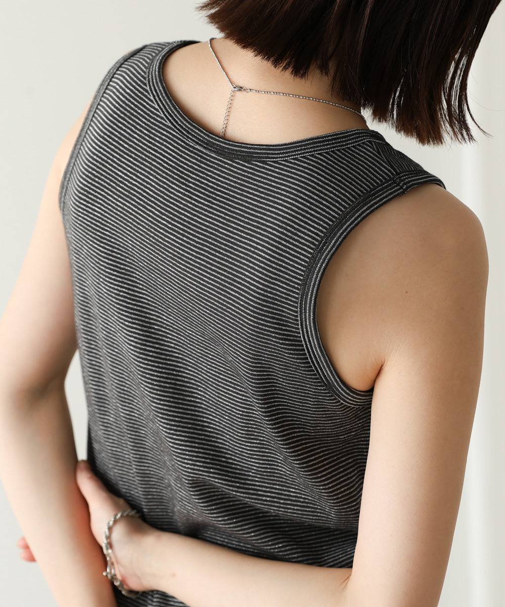 カップ付きラメボーダータンク