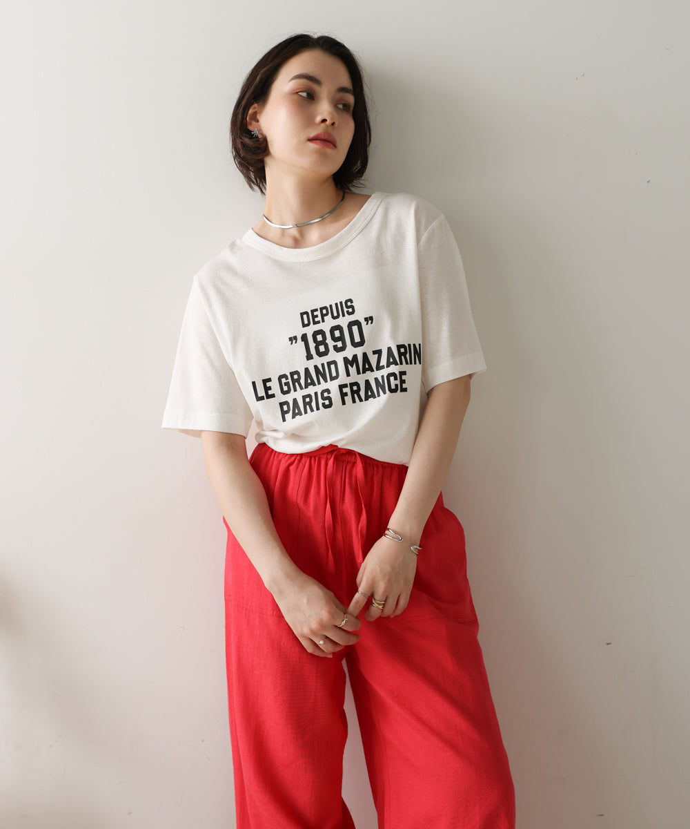 リサイクルポリ天竺ナンバリングTee