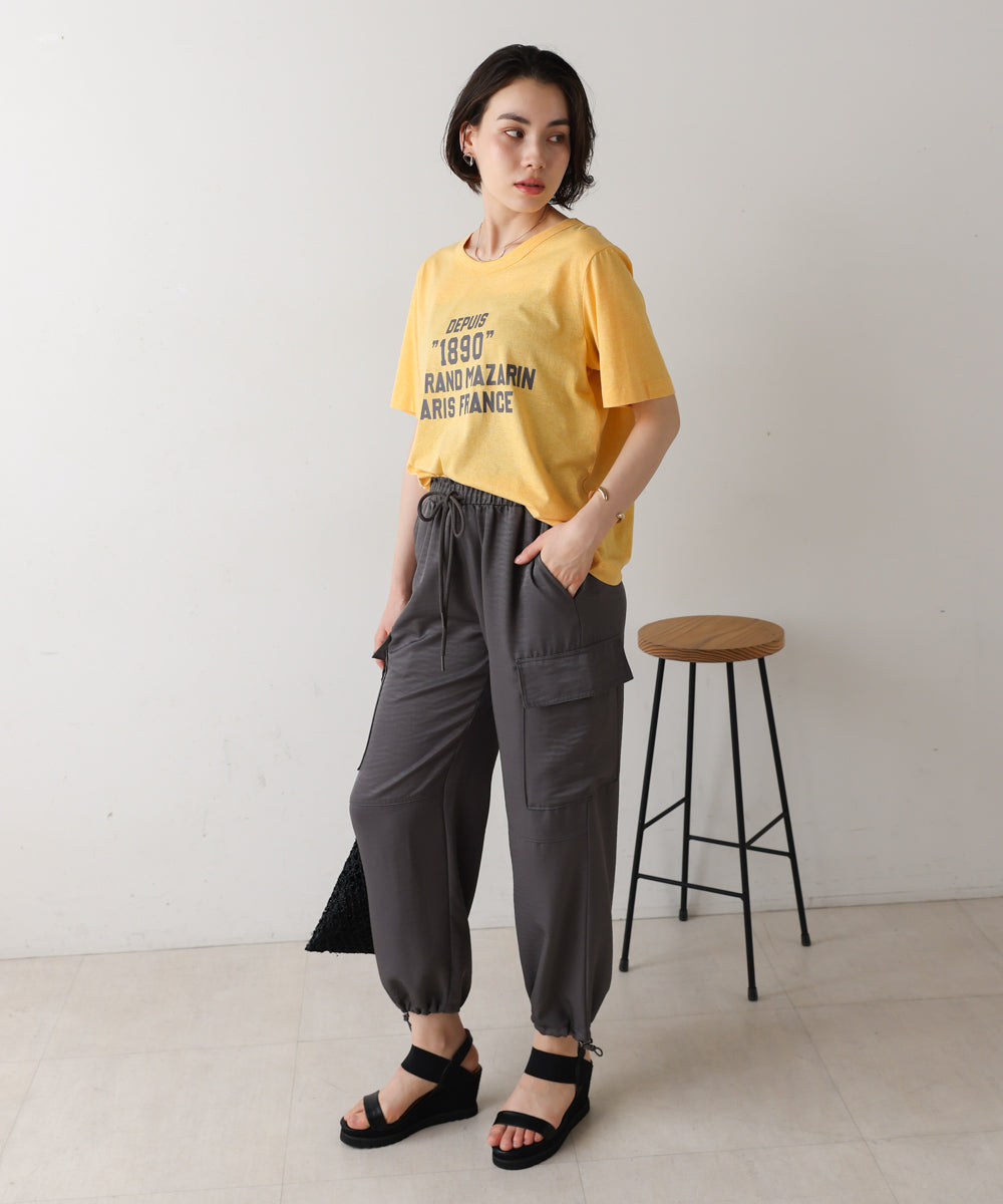 リサイクルポリ天竺ナンバリングTee